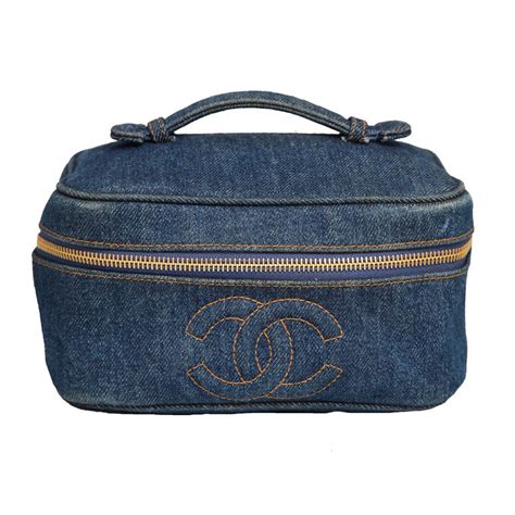 chanel denim vanity case|chanel vanity bag 2021.